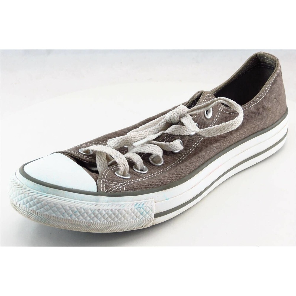 Converse all Star Lace Up Fashion Sneakers Gray Fabric Women Shoes 8 M‎
